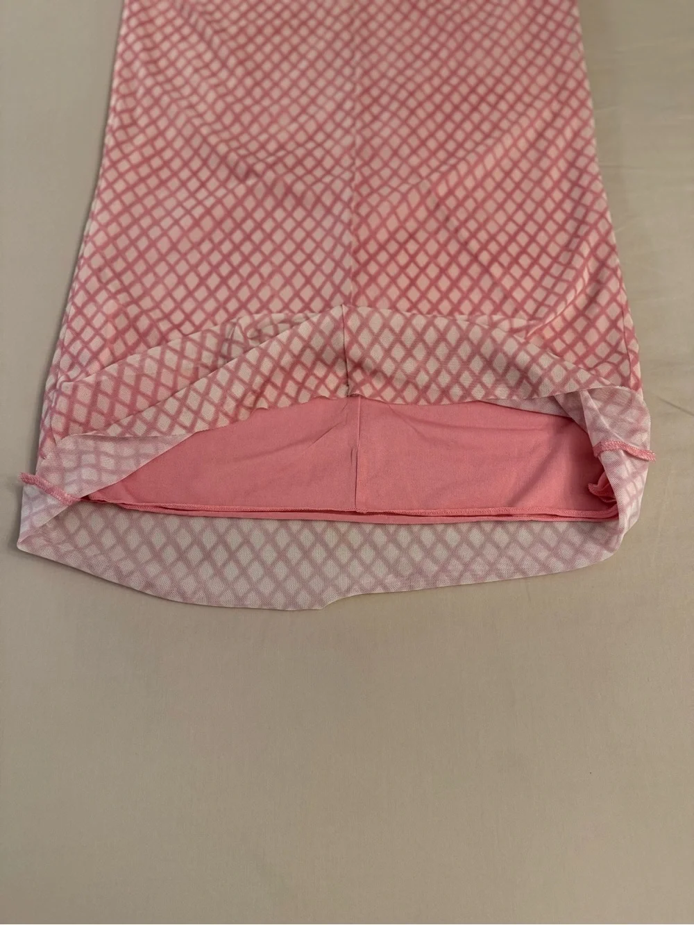 Zara Rose Pink Mesh Cowl Neck Maxi Dress Open Back Sheer Slip Dress Sz L - Picture 14 of 17
